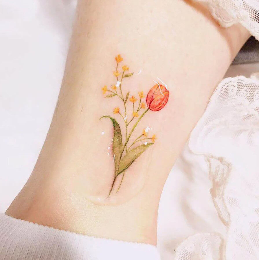 25 Colorful Floral Tattoos That Are Anything But Boring - 175