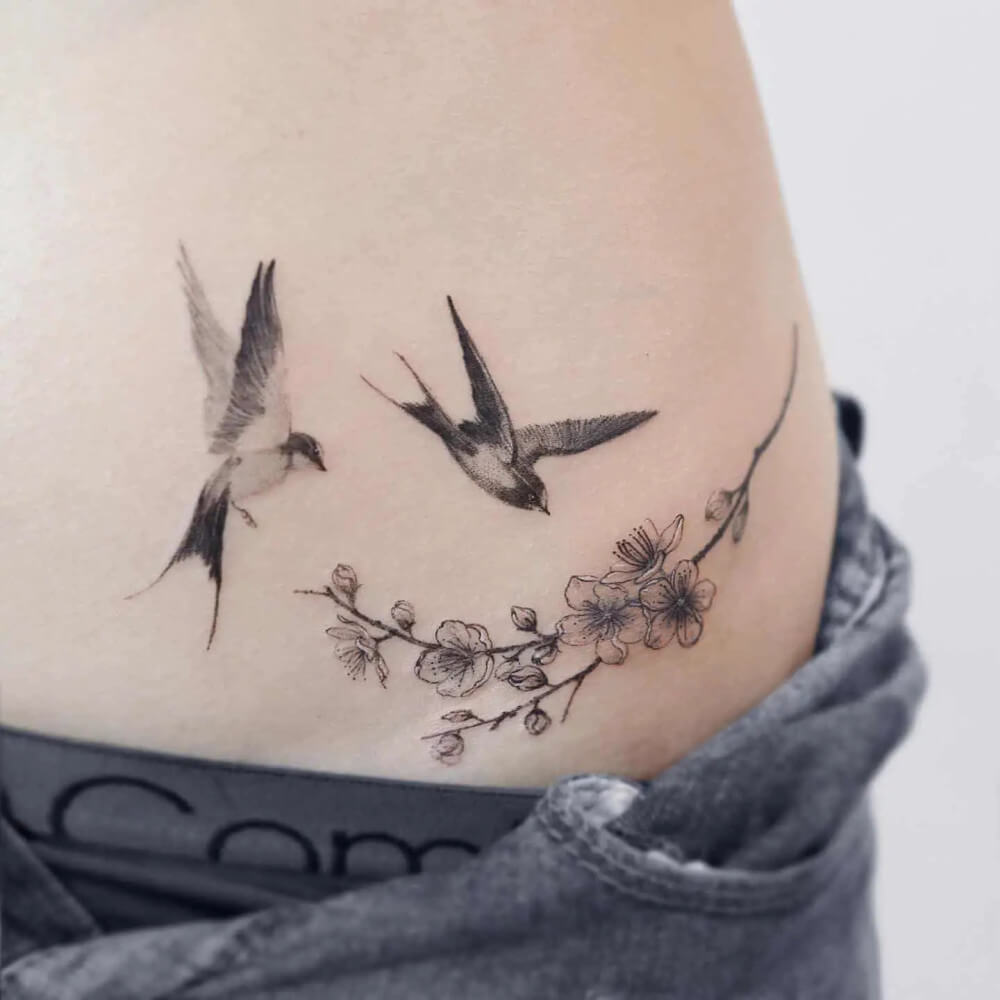 25 Colorful Floral Tattoos That Are Anything But Boring - 193