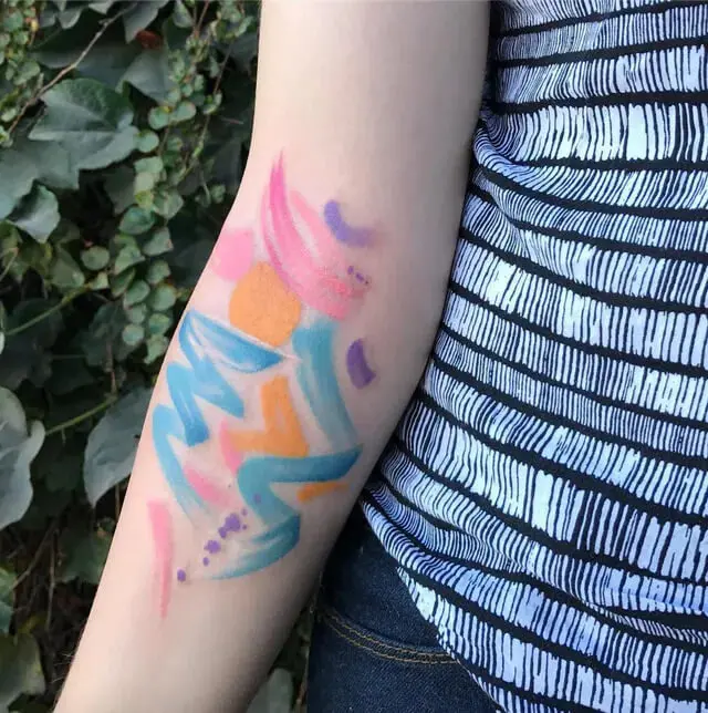 Watercolor tattoos with an artistic flair resemble beautifully painted brushstrokes on the canvas of skin