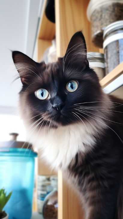 The Enchanting Elegance and Unique Markings of Black and White Siamese Cats - amazingmindscape.com