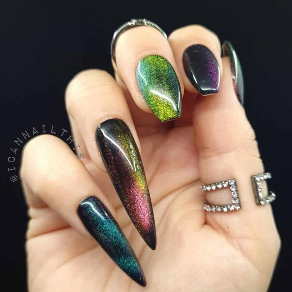 30 Hottest Cat Eye Nails: The Trendiest Manicure Style - 203