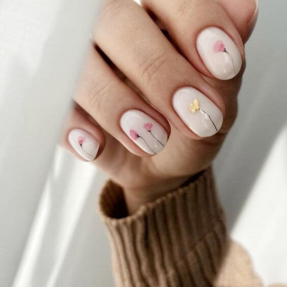 30 Alluring Floral Nail Ideas That Will Turn Your Hands Into Mini-Gardens - 211