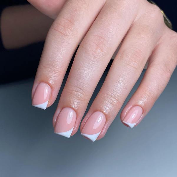 White Side French Tips