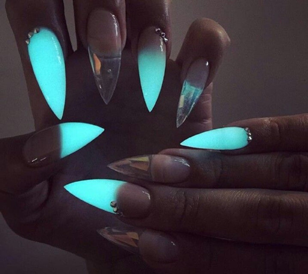 Enchanting Nail Ideas Sparkling Neon Glam for 2024