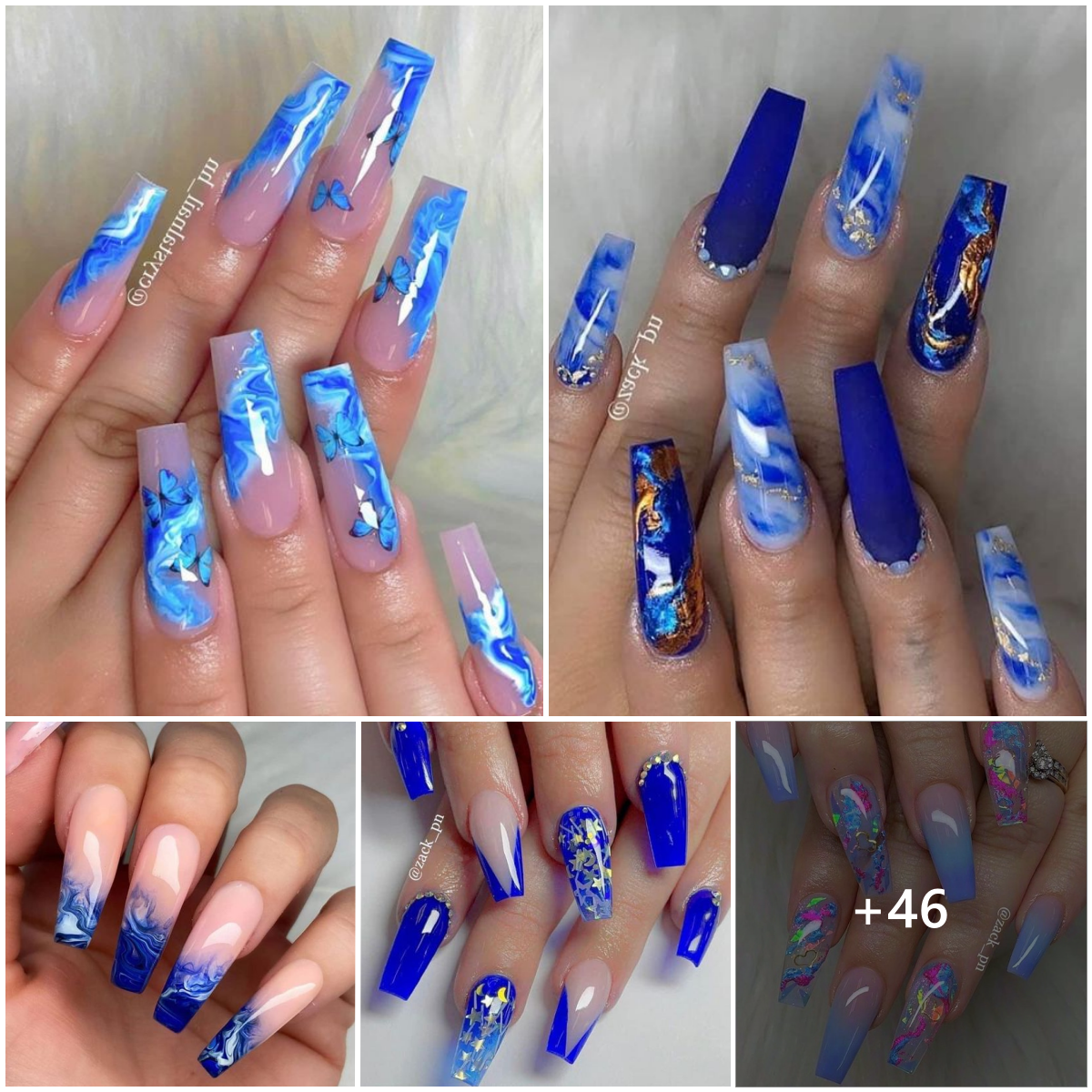 Trend Alert Blue Nail Art Designs For 2024 Movingworl Com   17 