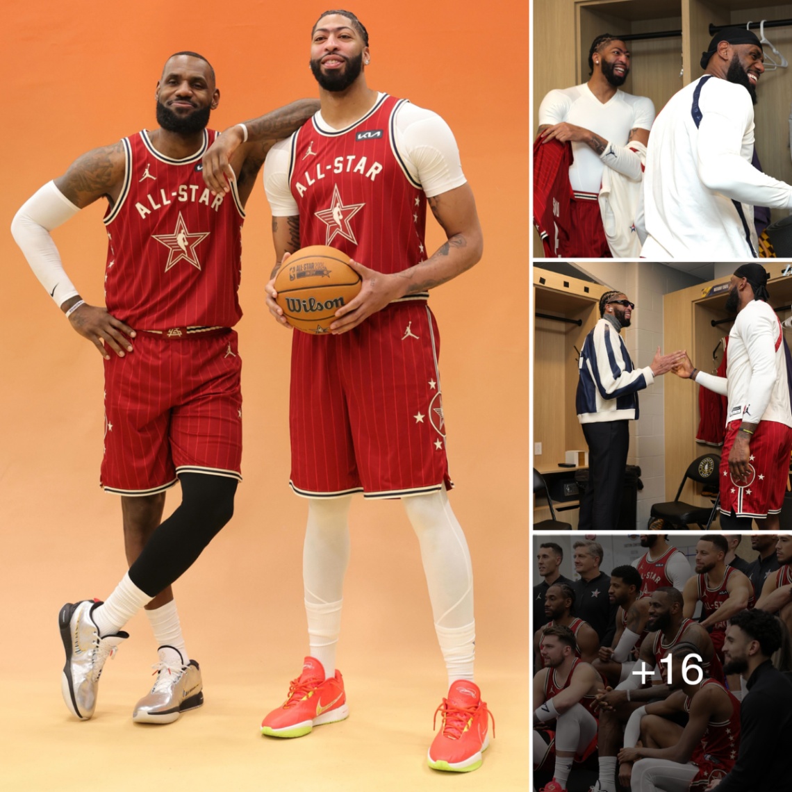 King James and AD Illuminate NBA AllStar West 2024 Photo Session