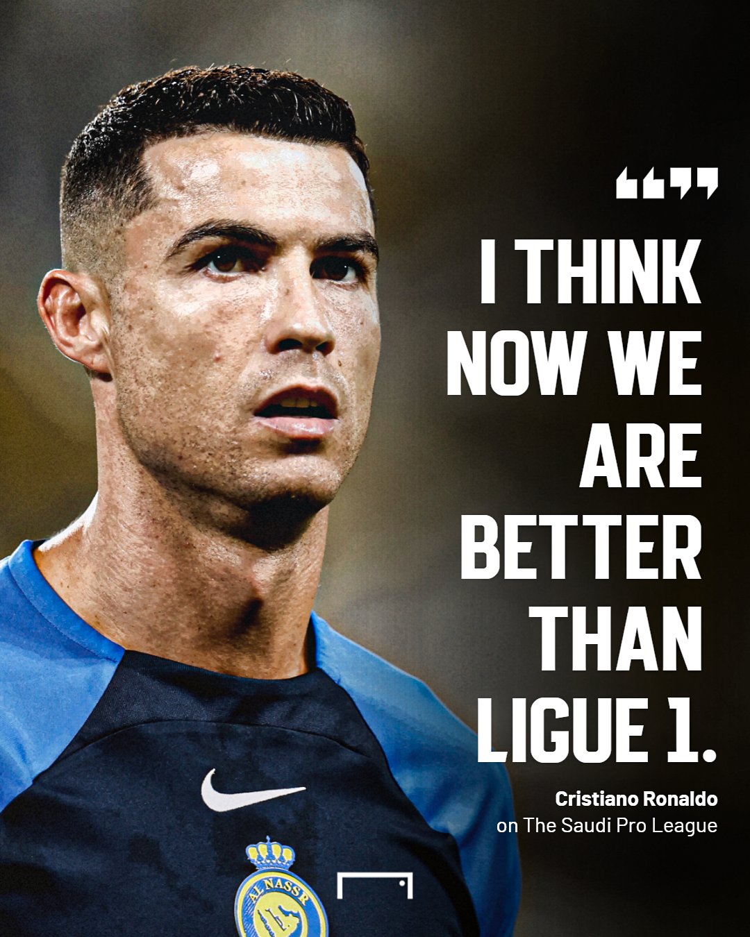 GOAL on X: "Cristiano Ronaldo says The Saudi Pro League is better than Ligue  1  https://t.co/FG4rzPawXh" / X