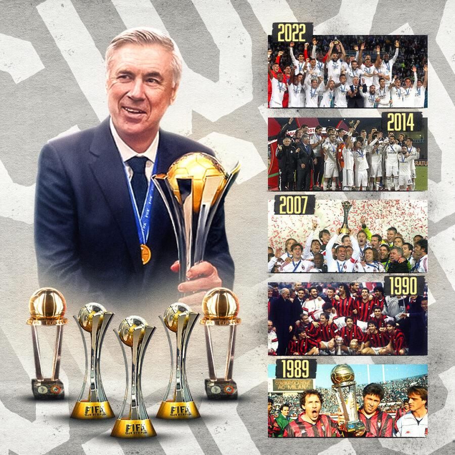 Carlo Ancelotti, once again World Champion - Carlo Ancelotti