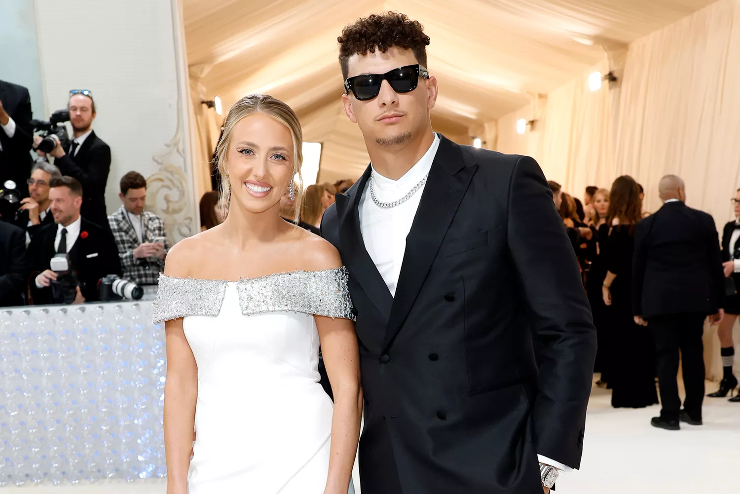 Patrick Mahomes Celebrates Wife Brittany”s SI Swim Cover at Private Dinner Ahead of Super Bowl