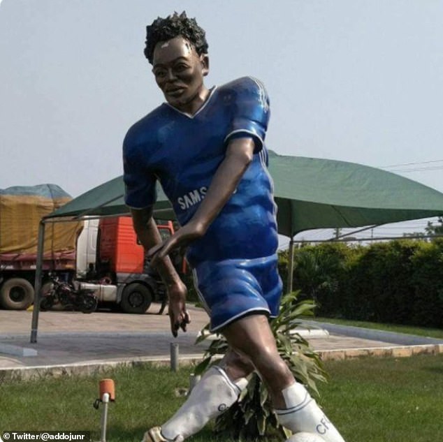 Ghana midfielder Michael Essien might not be too happy with this tribute in his home country