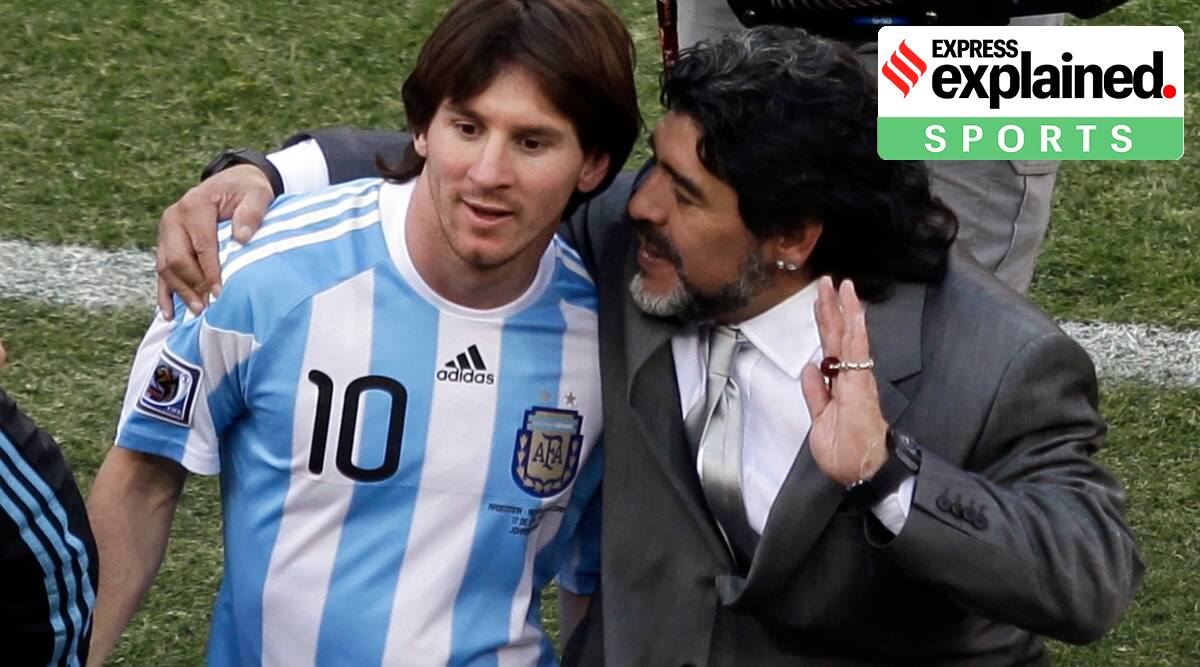 Explained: Does winning the World Cup make Maradona greater than Messi? | Explained News - The Indian Express