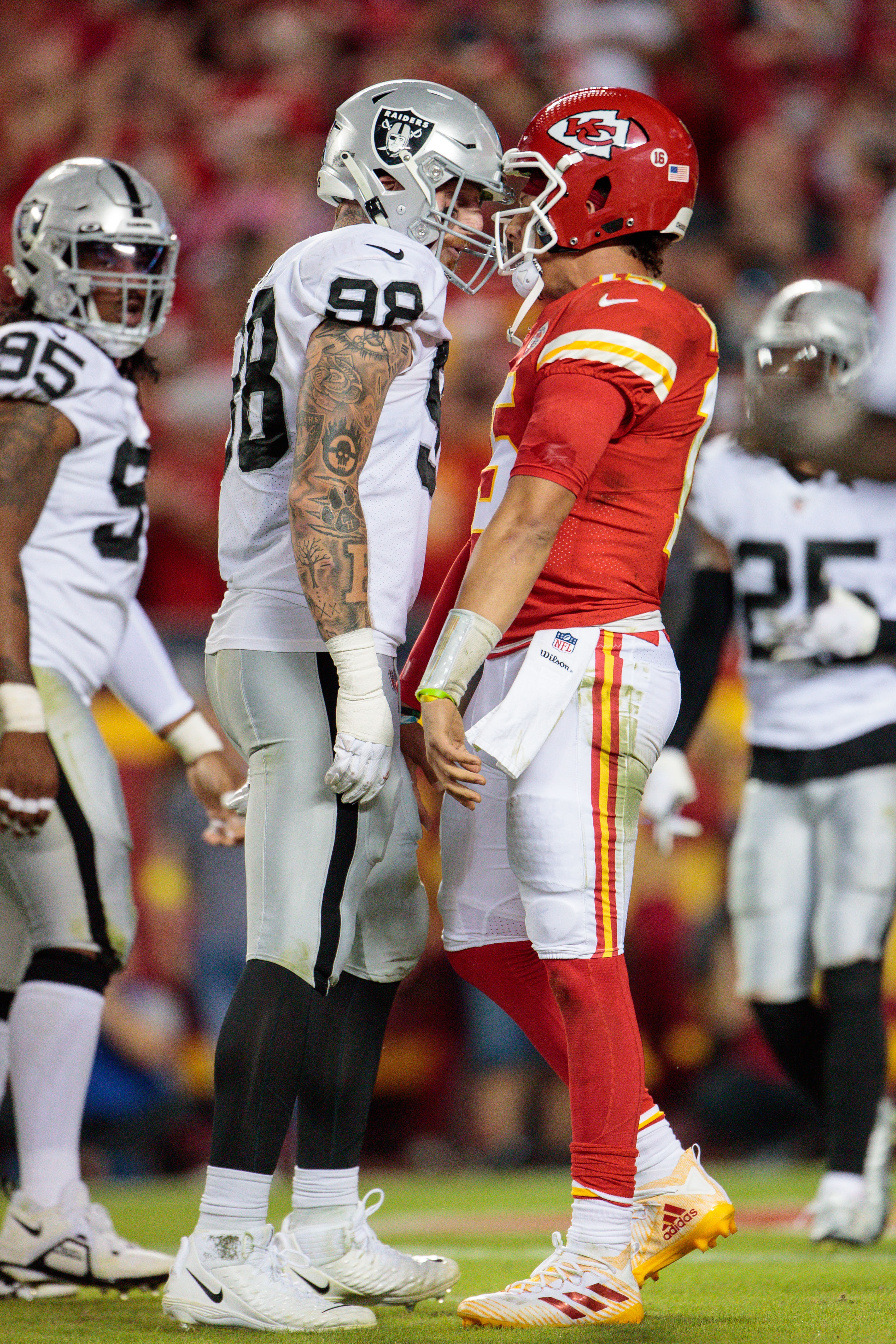 The rivalry between Maxx Crosby and Patrick Mahomes will only increase with the Raiders' Mahomes Rules