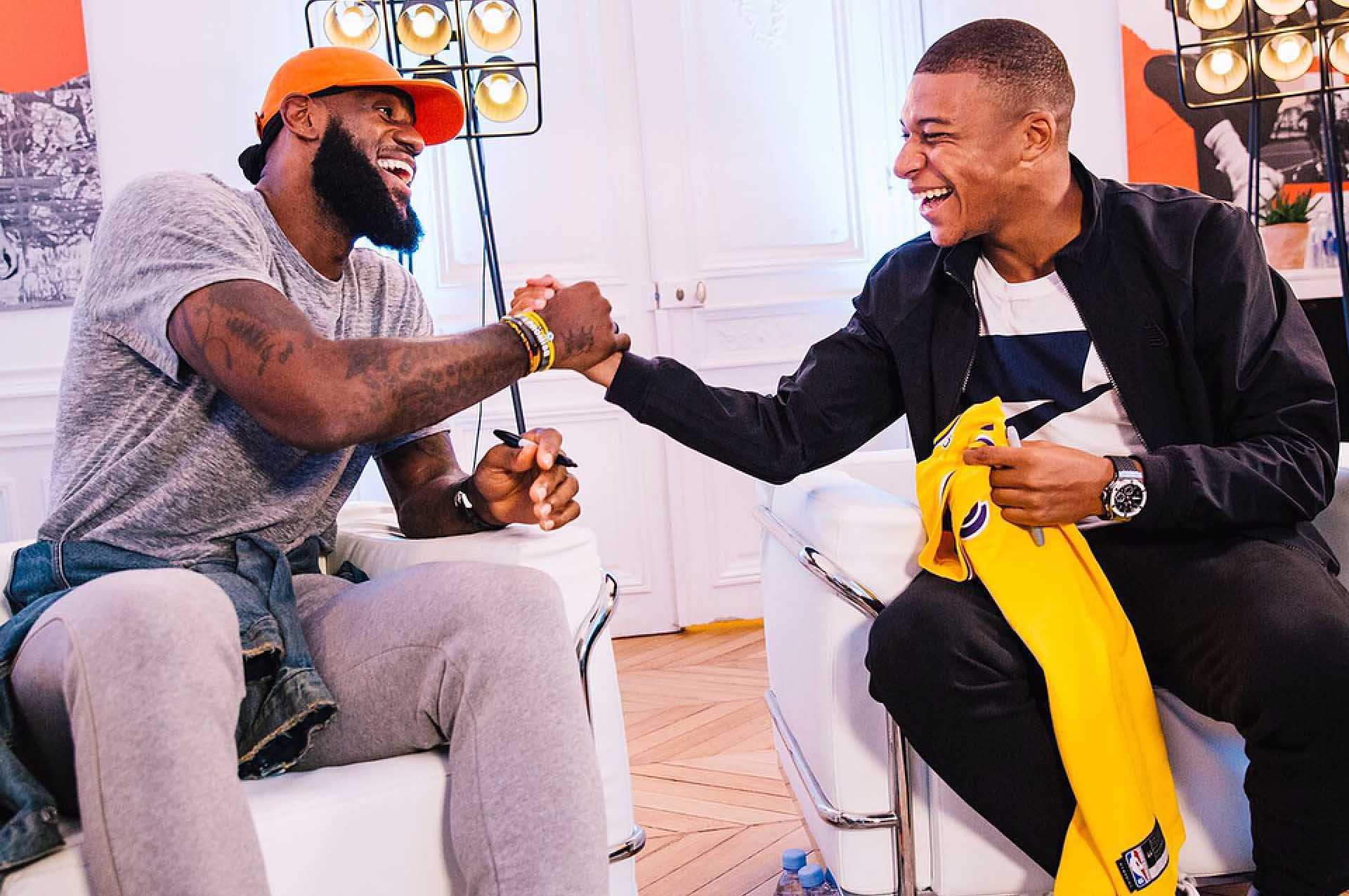 Mbappe & LeBron Link Up in Paris - SoccerBible