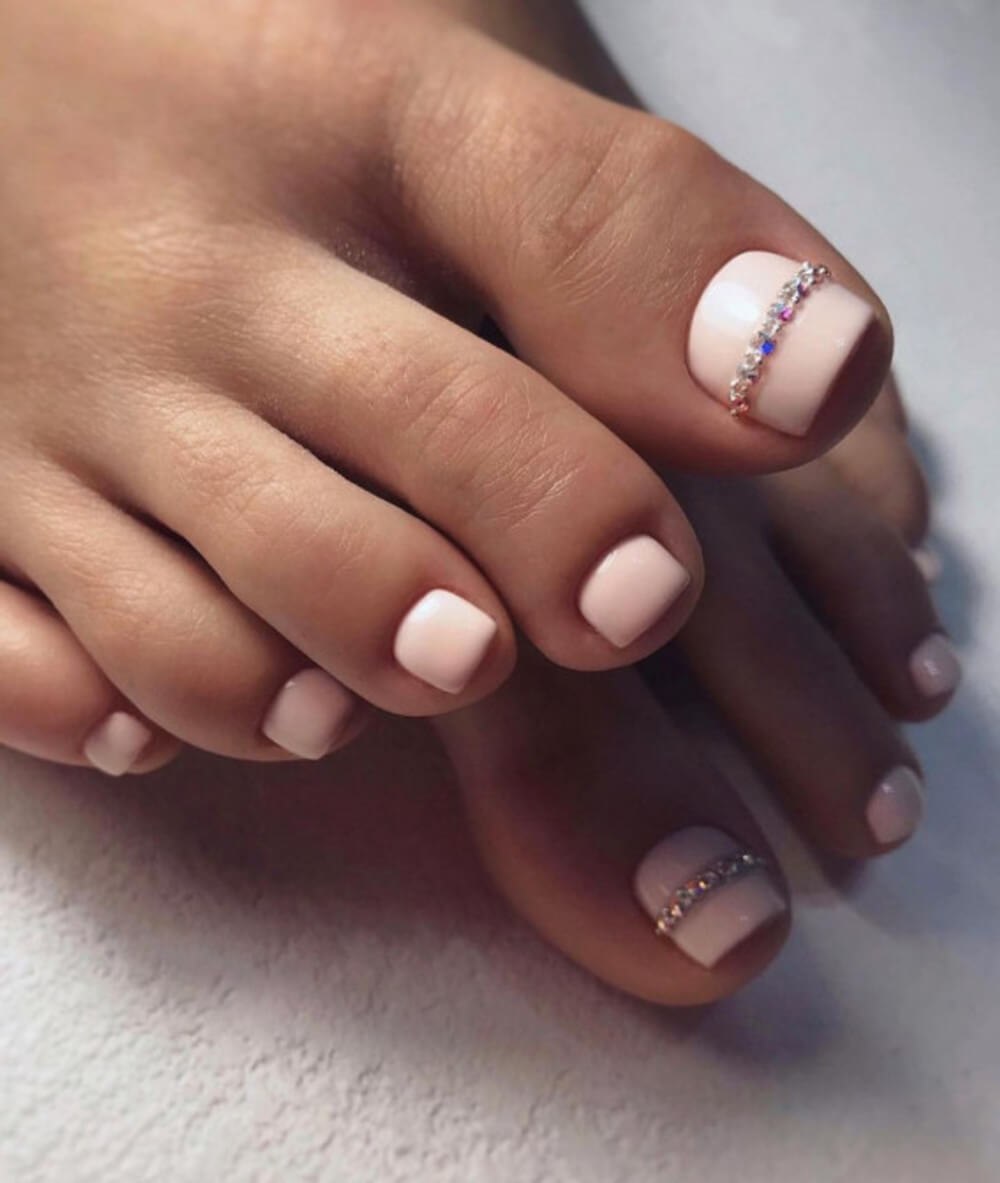 Las 38 mejores uñas de los pies para bodas para lucir glamurosas al instante - 289