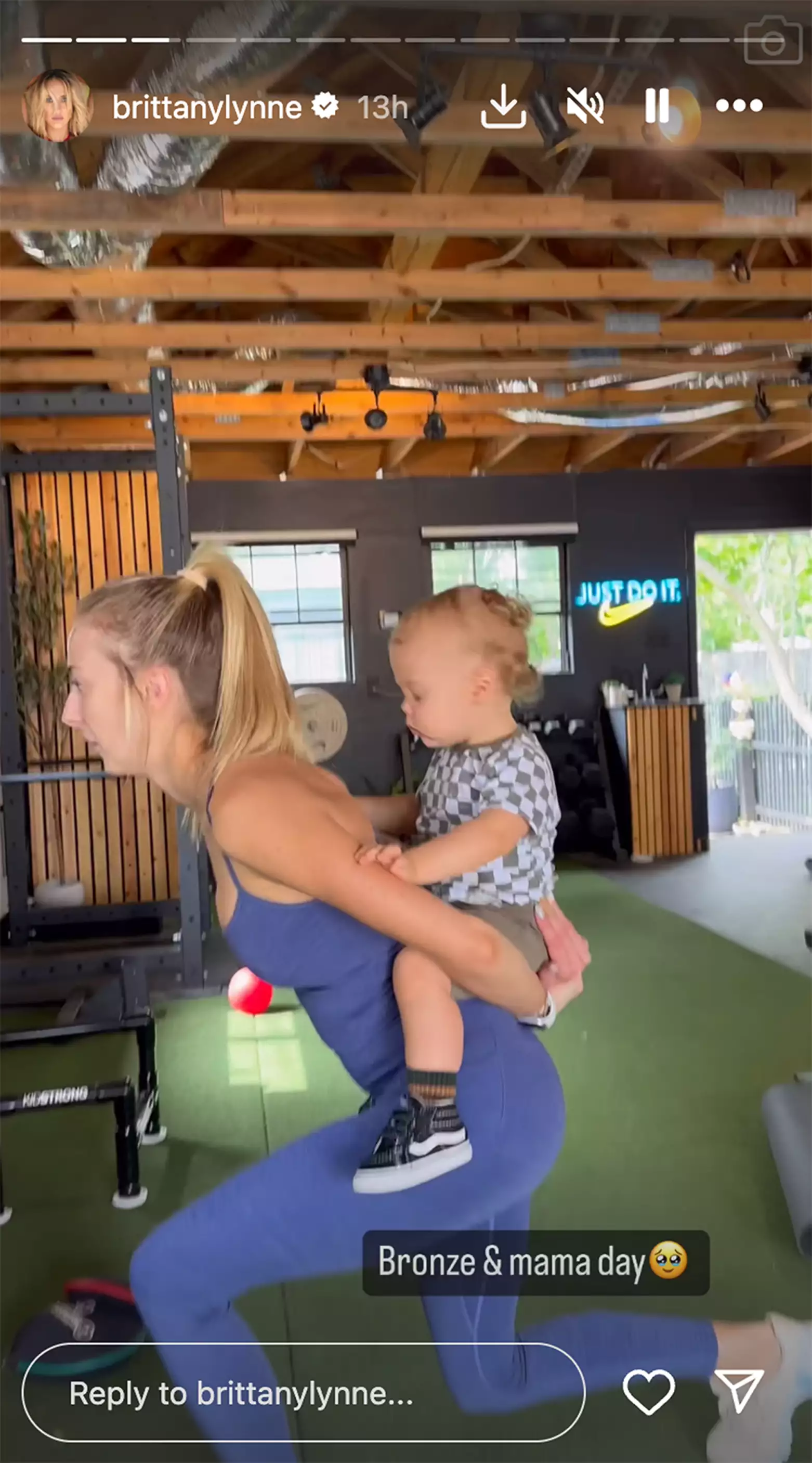 Brittany Mahomes Posts Workout Video With Son Bronze