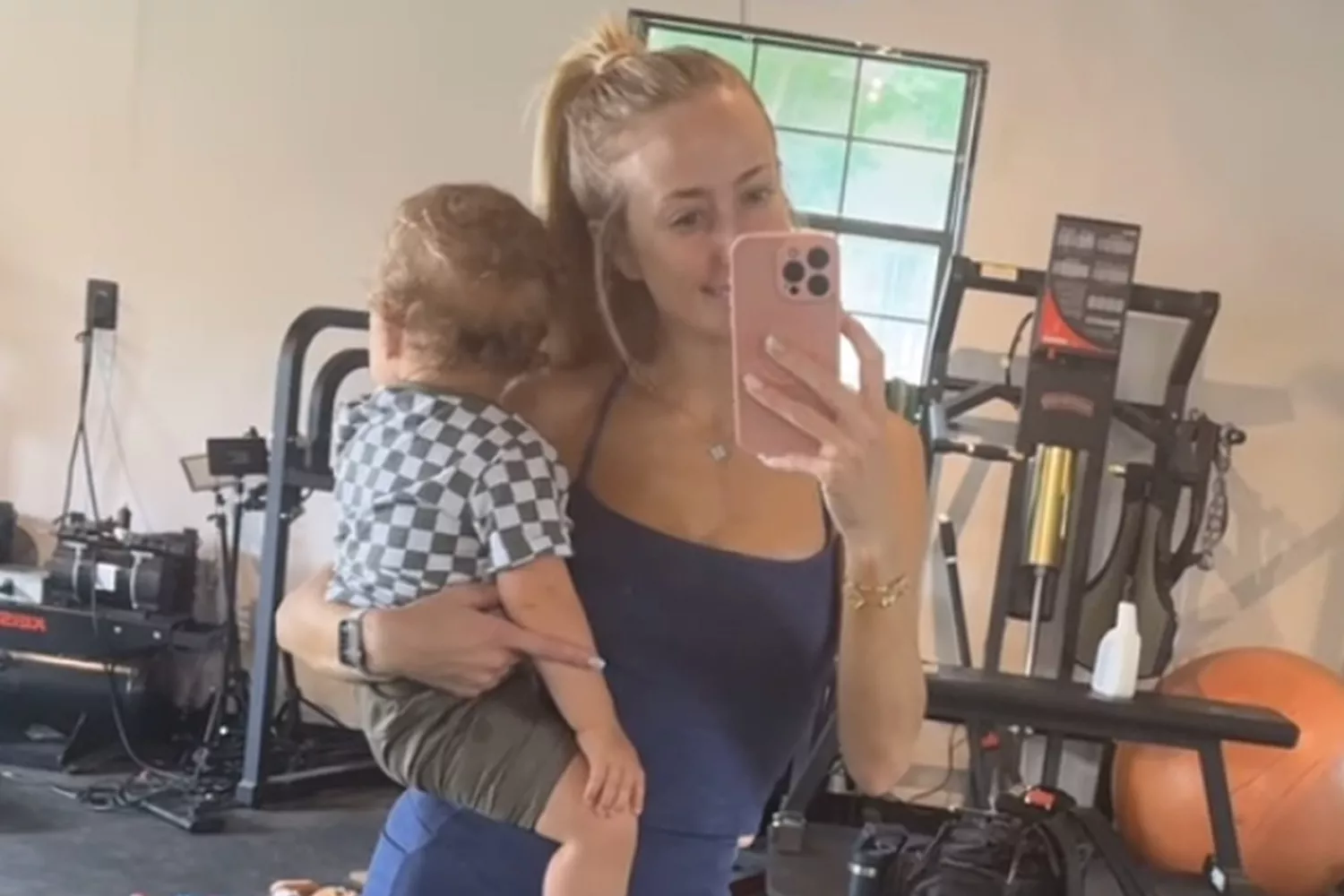 Brittany Mahomes Posts Workout Video With Son Bronze