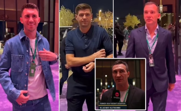 The event attracted many sports stars to attend such as midfielder Laporte (Al Nassr), coach Steven Gerrard, former striker Andriy Shevchenko or former boxer Wladimir Klitschko