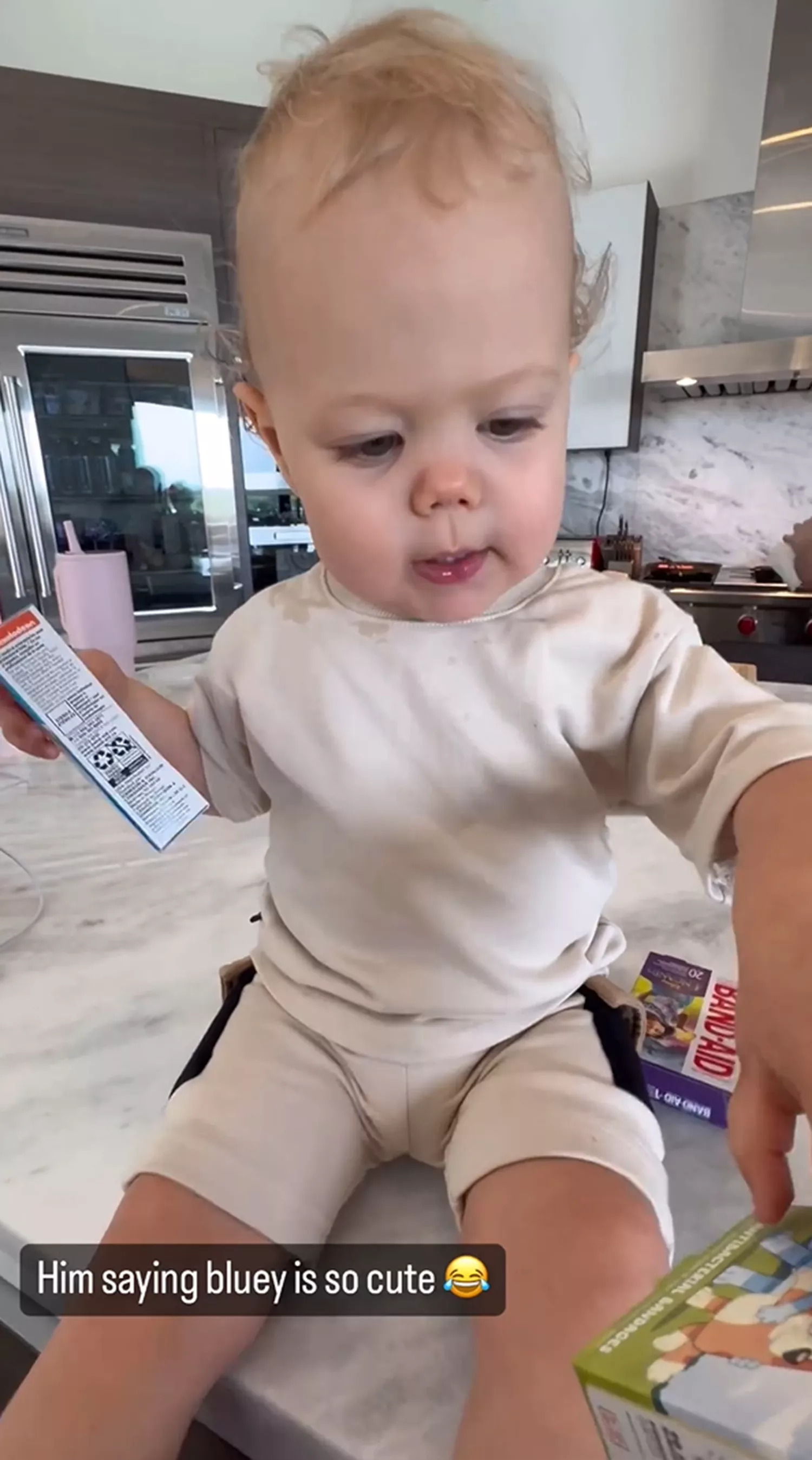 Brittany Mahomes Posts Adorable Video of Son Bronze Trying to Say Bluey
