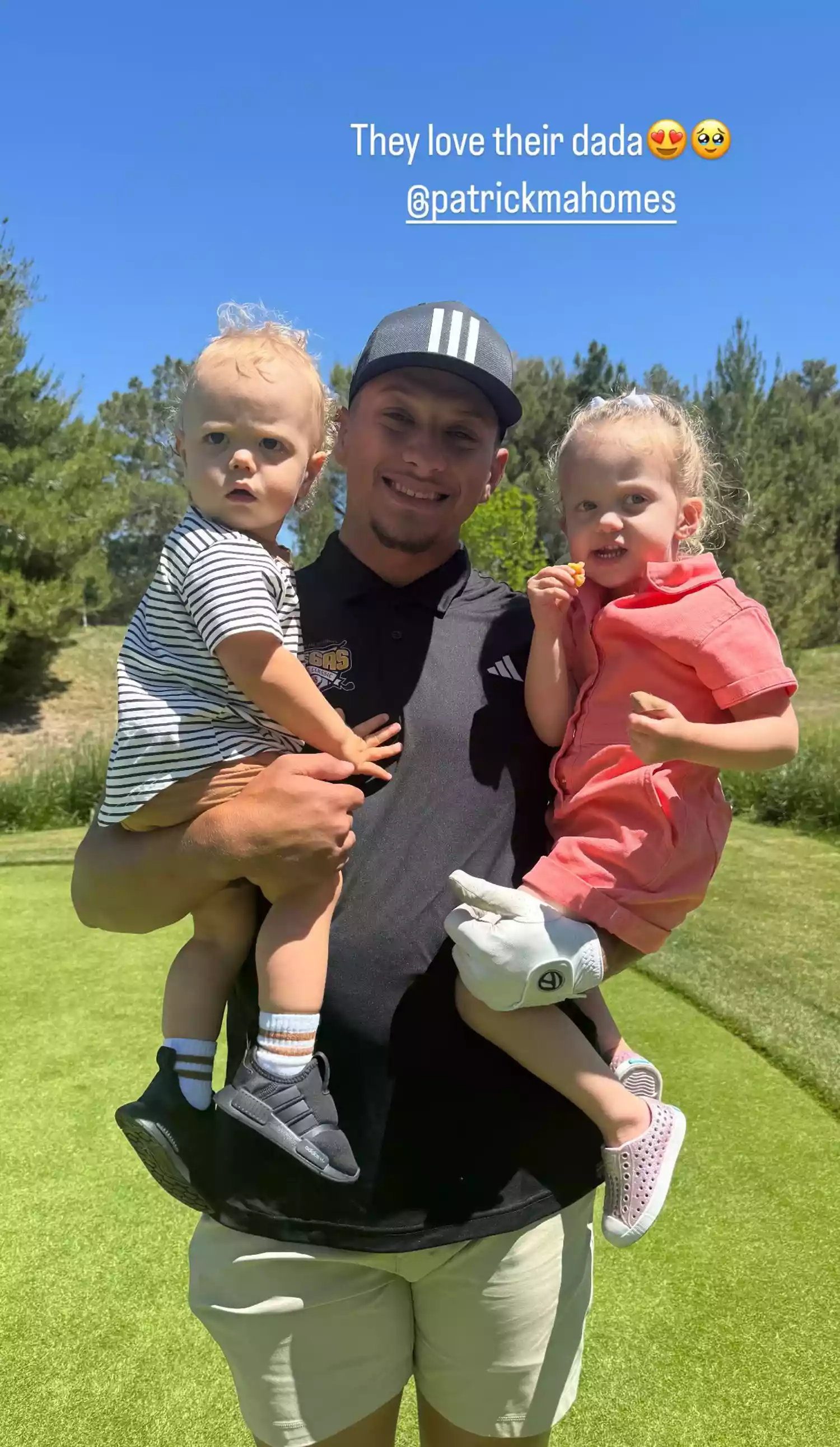 Patrick and Brittany Mahomes Take Their Kids to the Golf Course in Las Vegas