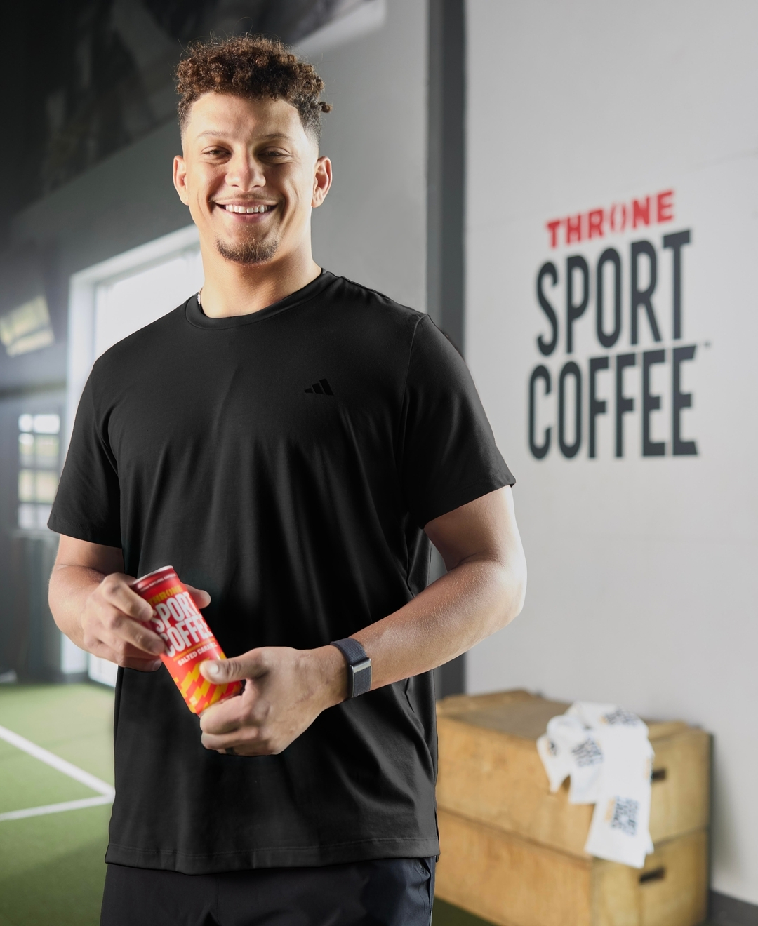 The 28-year-old revealed that he's launched a new iced coffee called Throne Sport Coffee