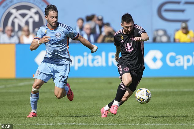 NYCFC held Miami to just six shots, two of which were on target, for the entire game