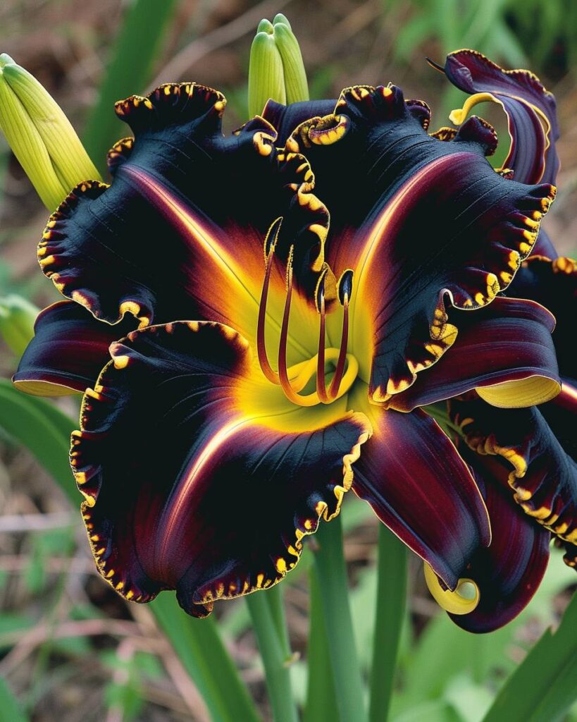 Midnight Majesty Daylily (Hemerocallis spp.)