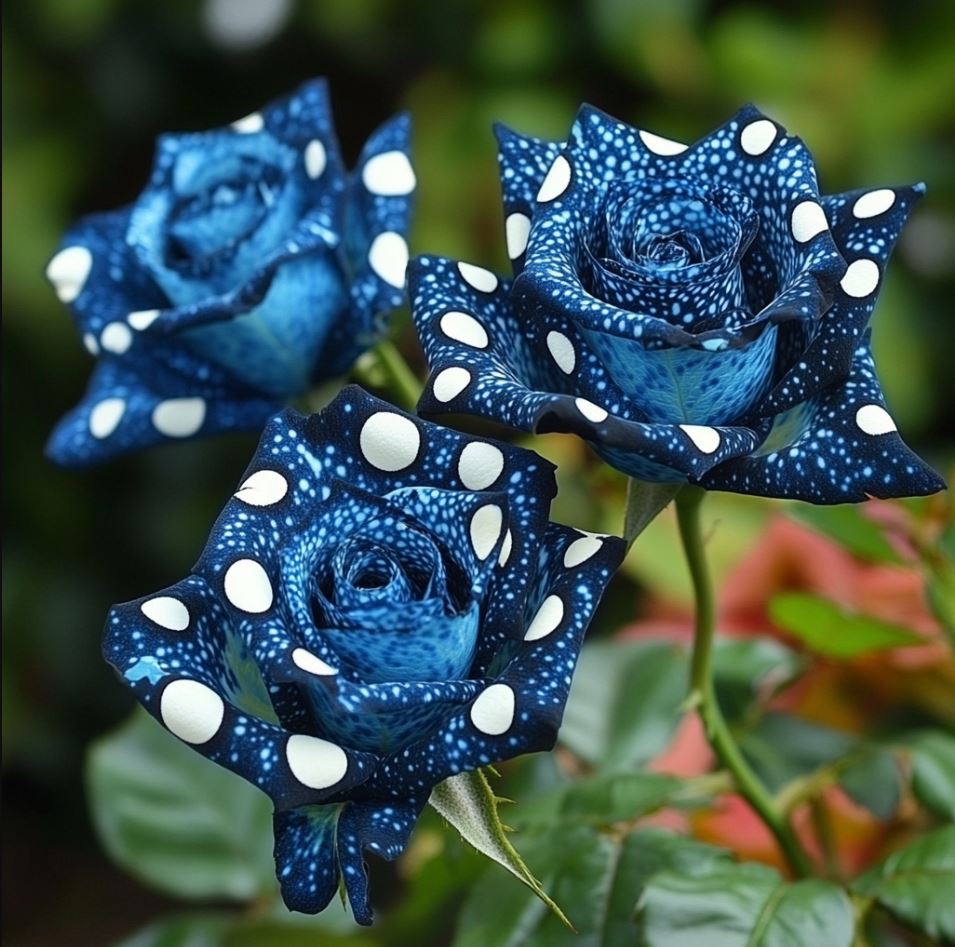 Polka Dot Blue Rose (Rosa 'Polka Dot Blue')