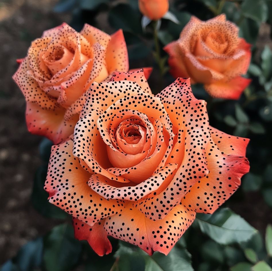 Polka Dot Rose 'Speckled Sunset'