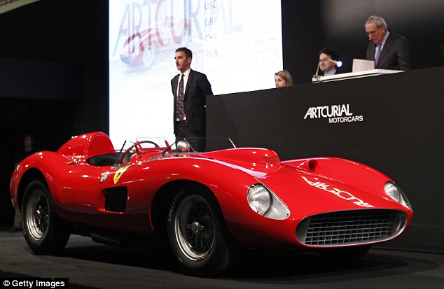 The car, which was sold to a round of applause on Saturday, is known for doing a staggering 186mph in 1957