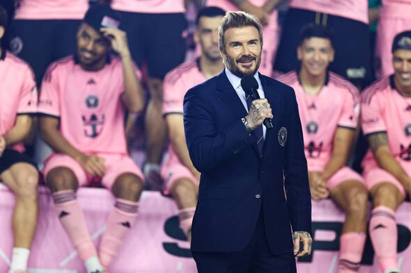 David Beckham speaks following a game between the Inter Miami and the New England Revolution