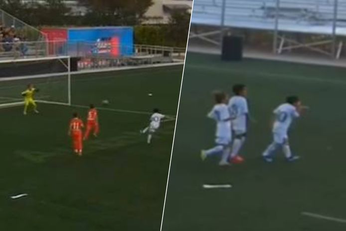 Vijf goals en vieren zoals vader Lionel: Mateo Messi steelt de show in jeugdmatch bij Inter Miami | Voetbal | hln.be