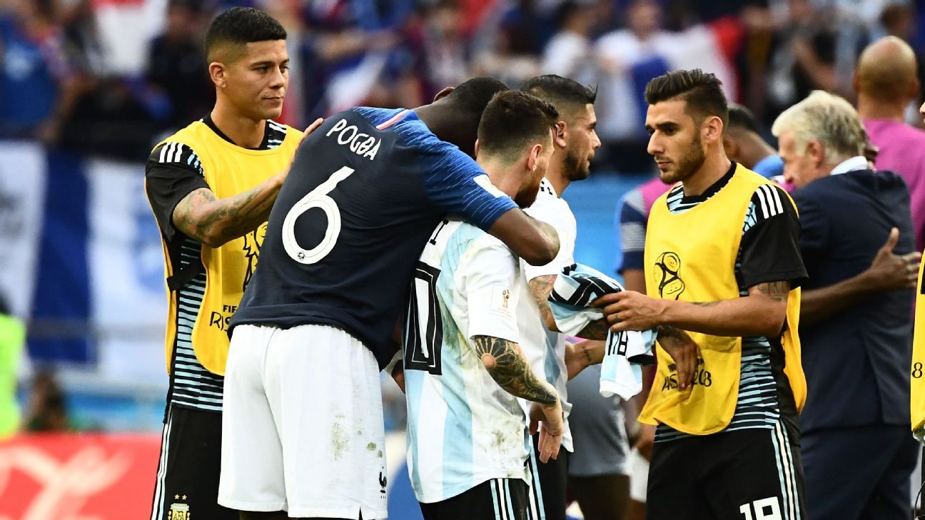 Paul Pogba says Lionel Messi 'makes me love football more' after ending  Argentina World Cup dream - ESPN