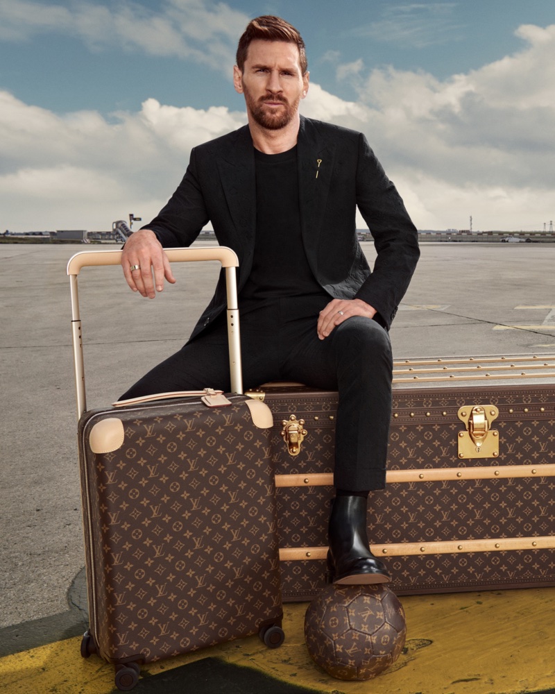 Lionel Messi Louis Vuitton Horizon Campaign 2023 Trunks