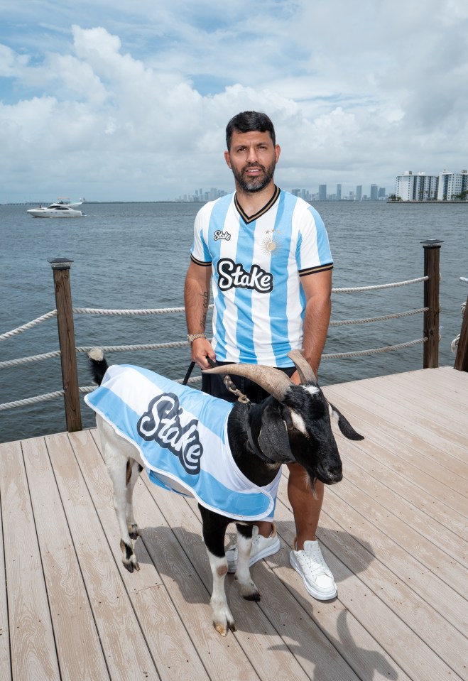 Sergio Aguero poses with goats as he reveals his biggest hope for Messi and  retirement before Copa America kick-off | The US Sun