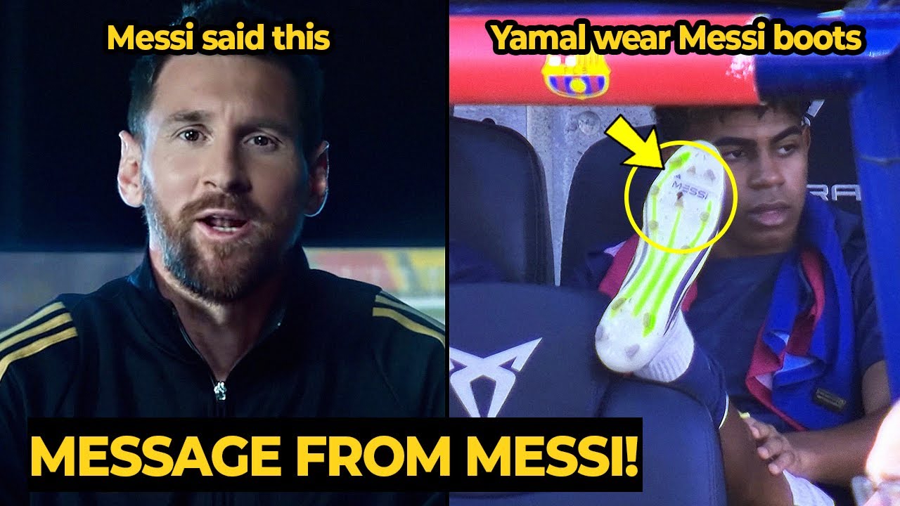 Reaction on Yamal has the name of MESSI written underneath his boots and his dribbling vs Las Palmas